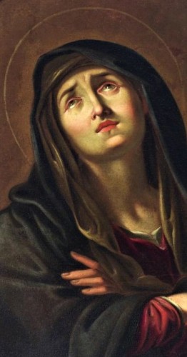 Tableaux et dessins Tableaux XVIIe siècle - Mater Dolorosa" - Atelier de Carlo Dolci (Firenze 1616-1686)